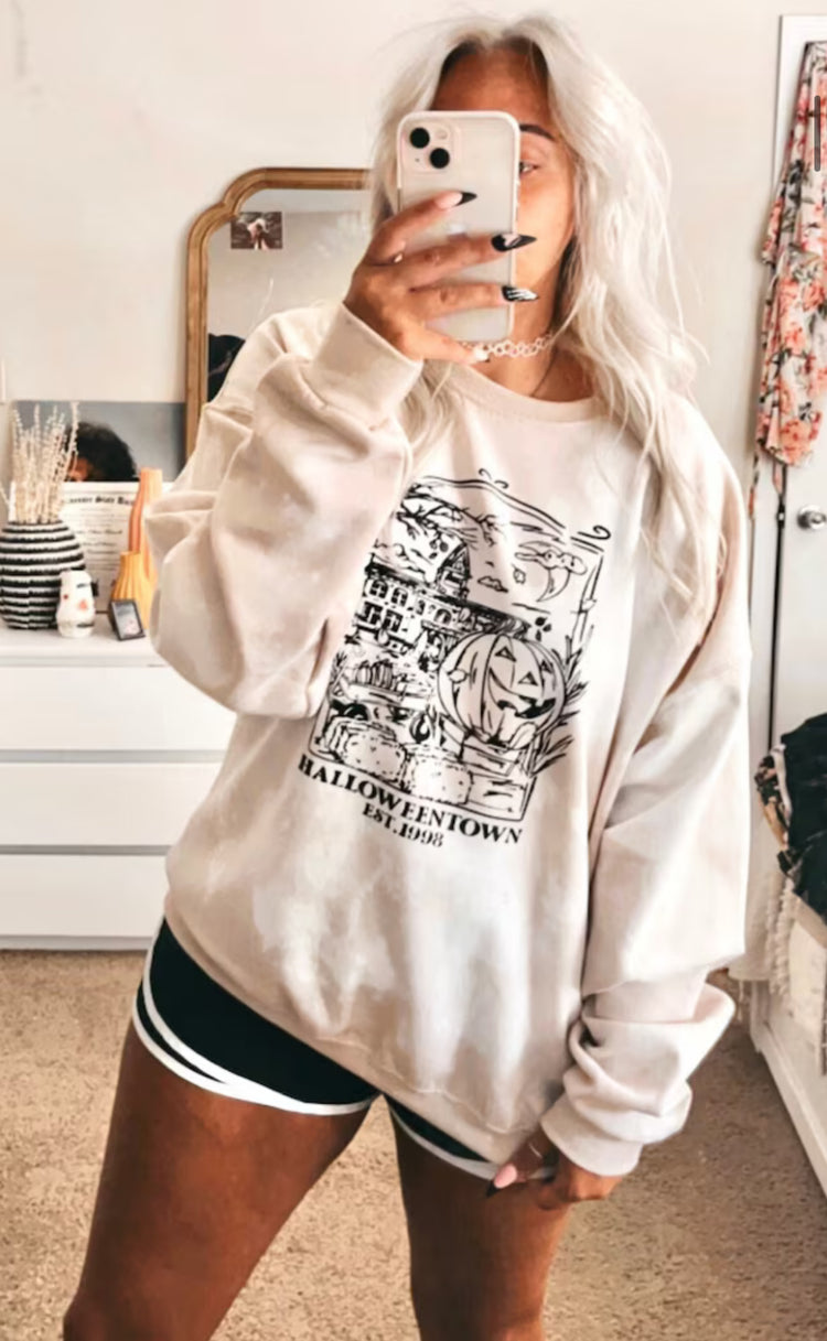 Tan Bleached Out Halloweentown Crew