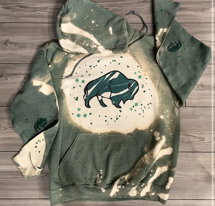 Bleached Green St Patty’s Day Hoodie