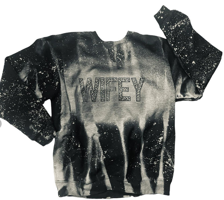 Wifey Bleached Crew