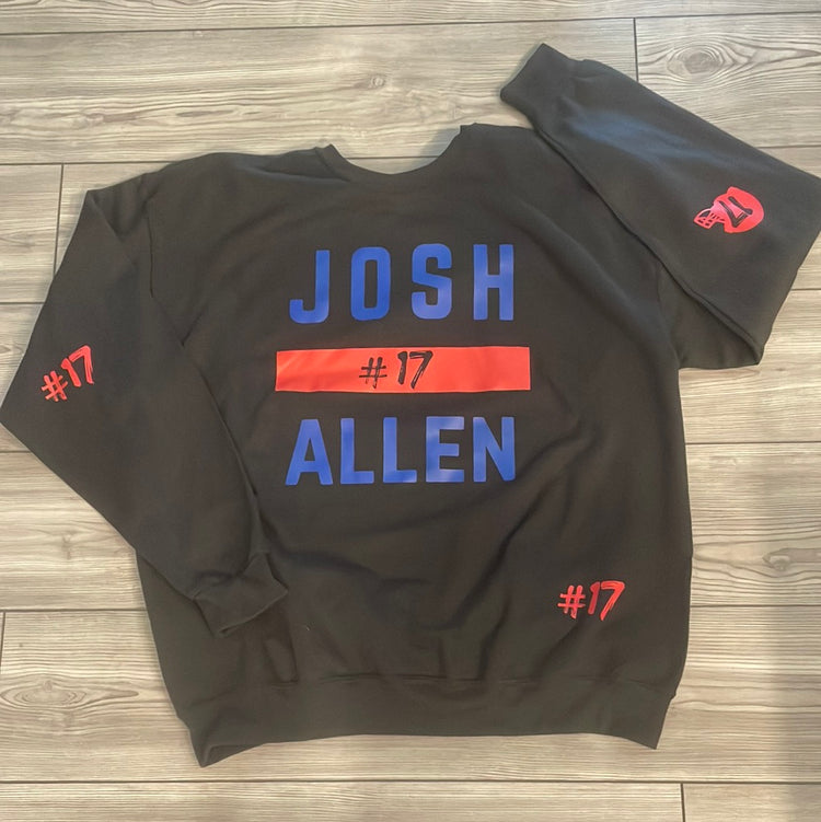 FLASH SALE SIZE XL Black josh allen 17 crew