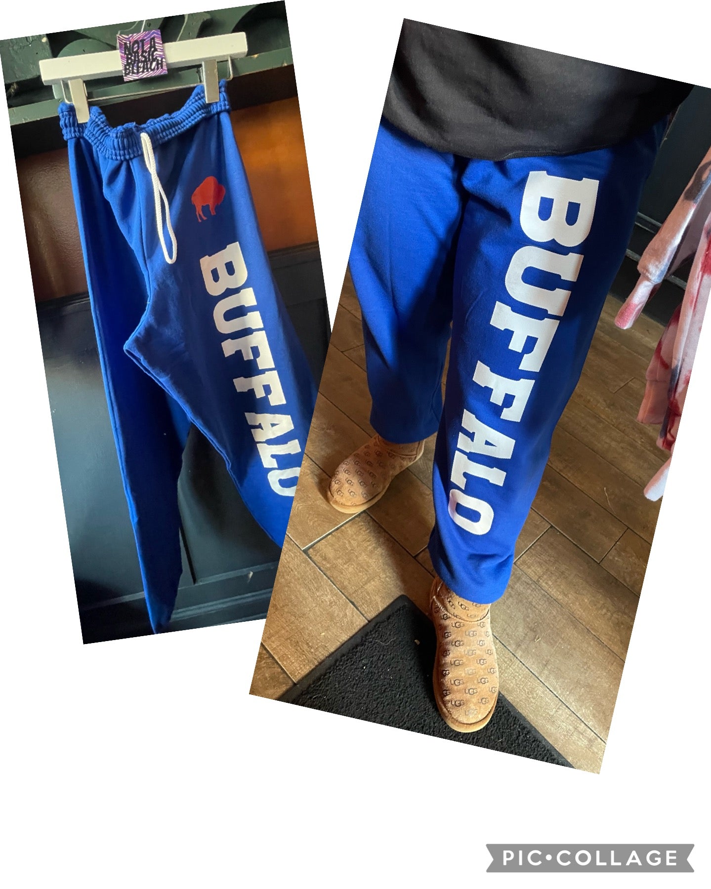 Buffalo Bleached Zubaz Confetti Crew – notabasicbleach