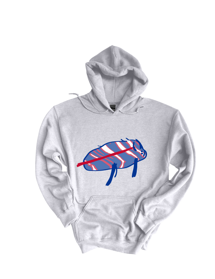 GREY Zubaz Potato Buffalo Hoodie