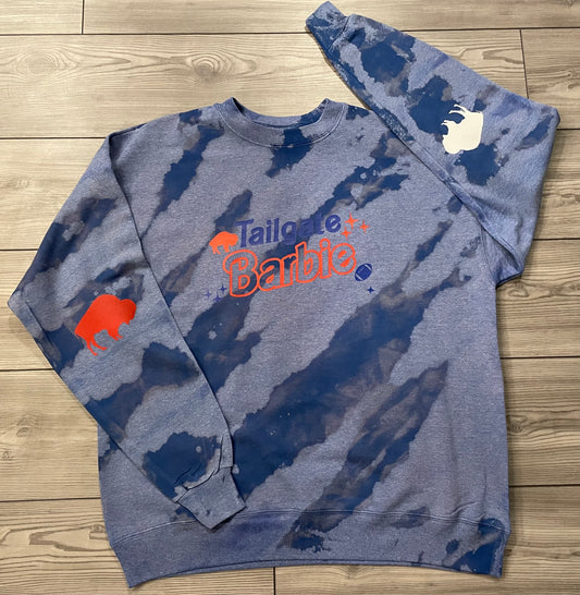 Tailgate Barbie Blue Bleached Crew