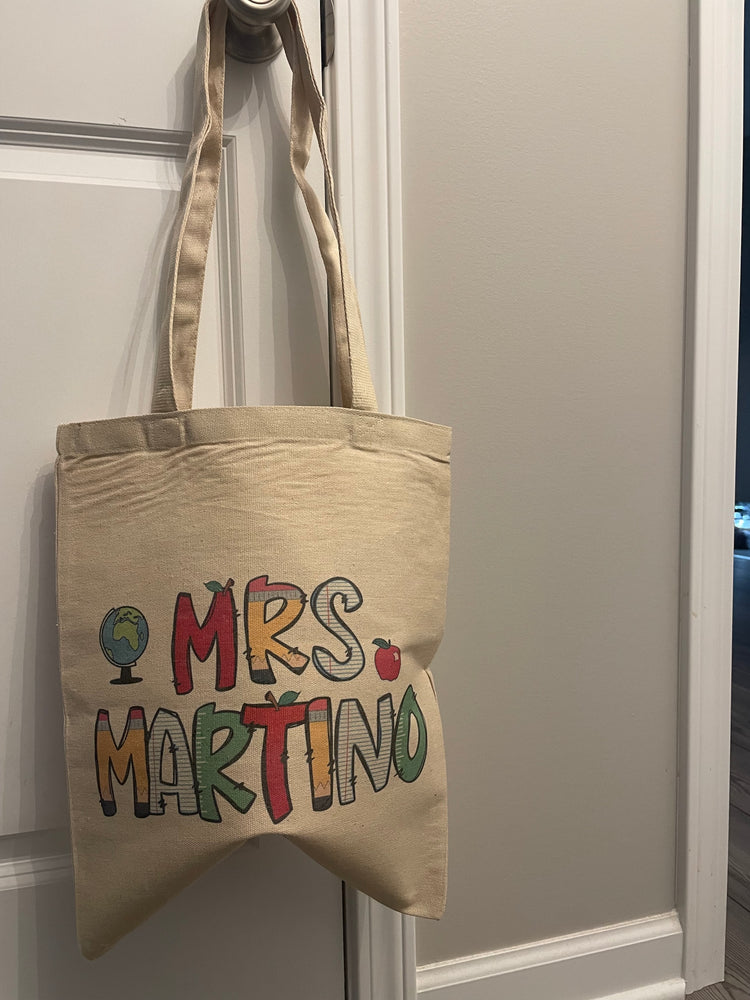 Customizable Teacher Crewneck and Canvas Tote