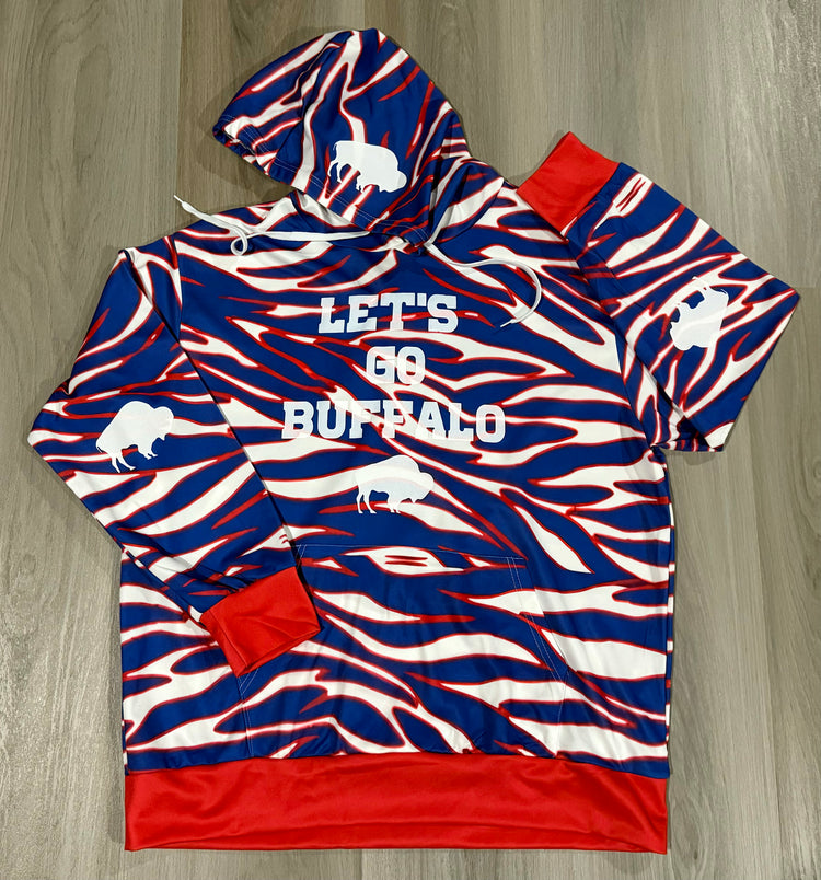 Lets Go Buffalo - Buffalo Stripes Hoodie