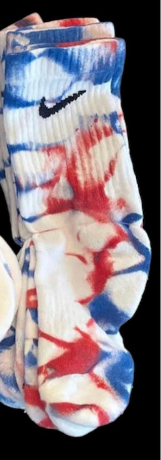 Kids Red/Blue Nike Socks (2 Pairs)