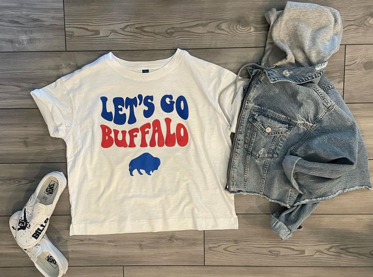 Let's Go Buffalo Crop Tee