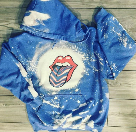 Rolling stones tie dye on sale hoodie