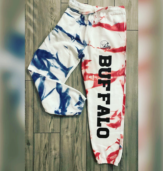 Custom Youth Buffalo Splatter or Bleach Dyed Lounge Pants 