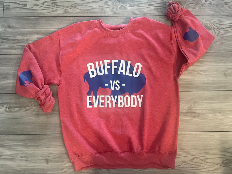 FLASH SALE RED XL BUFFALO VS EVERYBODY CREW