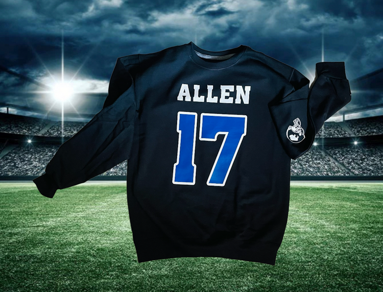 Black 17 Allen Jersey Back Crew