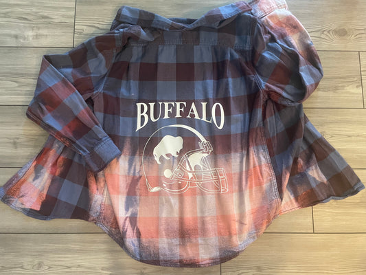 Bleached Back Flannel “Buffalo Helmet”