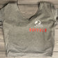 Grey Cropped V Neck Tee