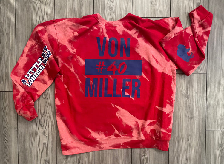 Von #40 Miller Red Zubaz Crew