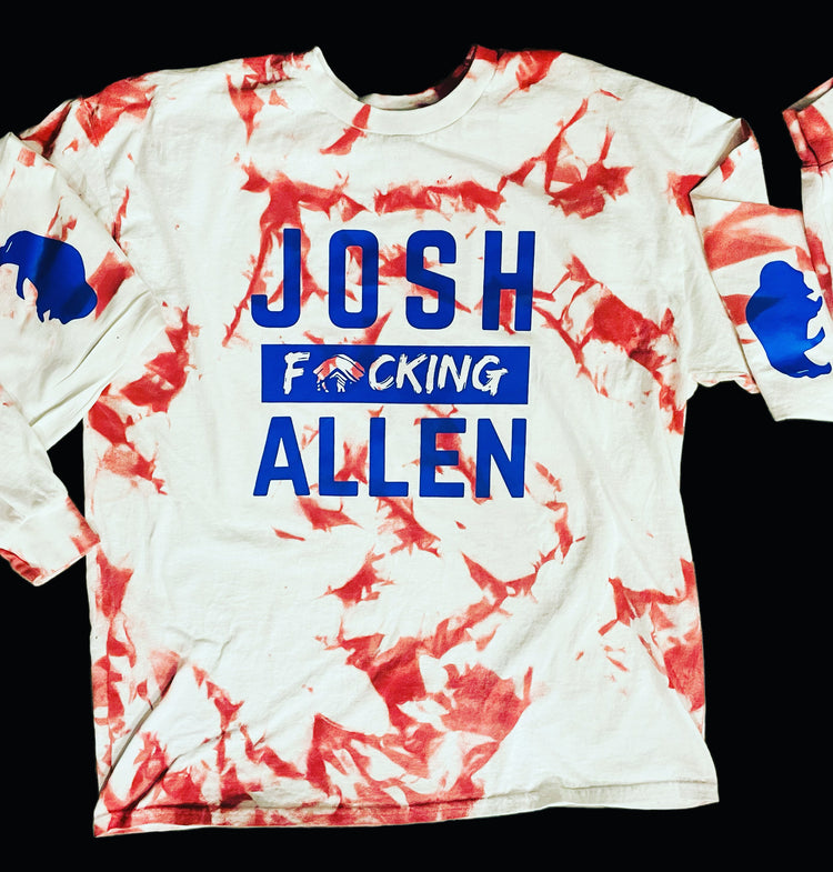 Red Tye Dye Josh Fucking Allen Longsleeve