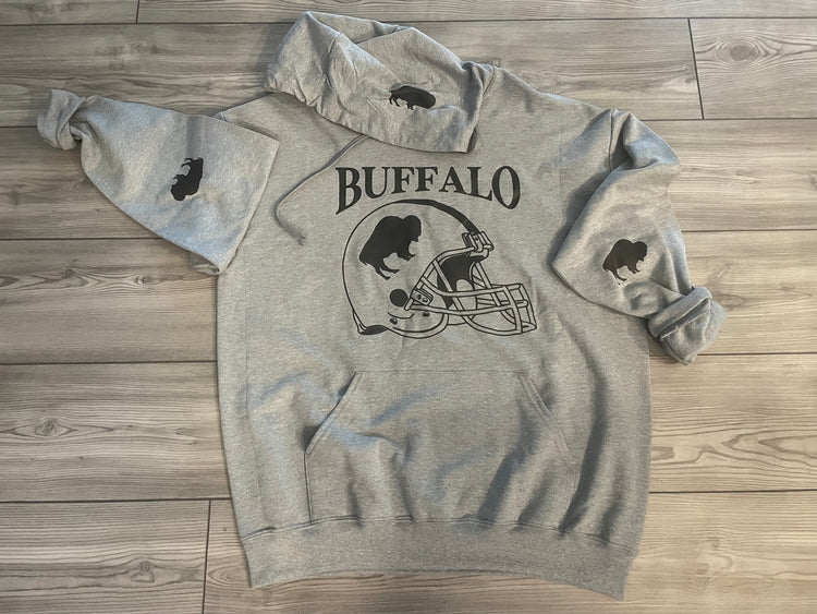 FLASH SALE Size Large Grey Buffalo Hoodie