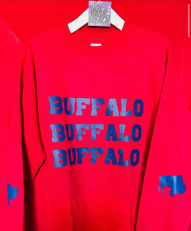 Buffalo Buffalo Buffalo Red Crew