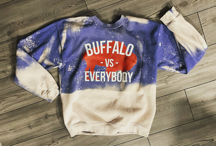 Blue Bleached Bottom Buffalo Vs Everybody Crew