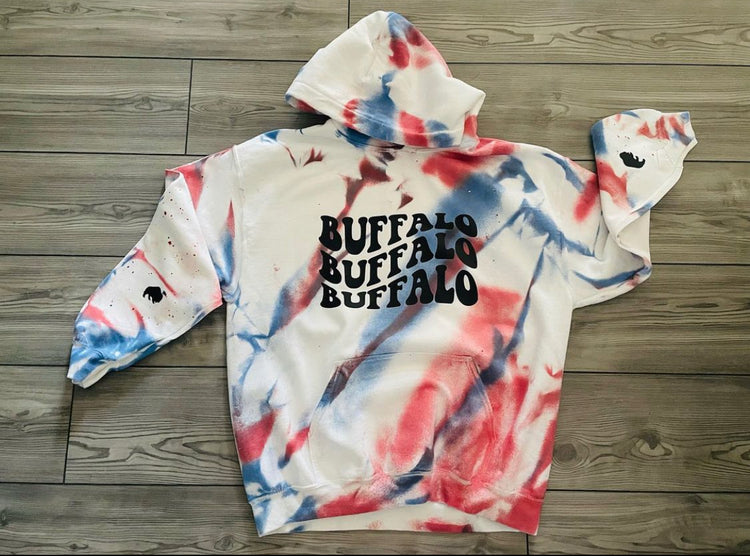 Buffalo Groovy Spray Dye Hoodie