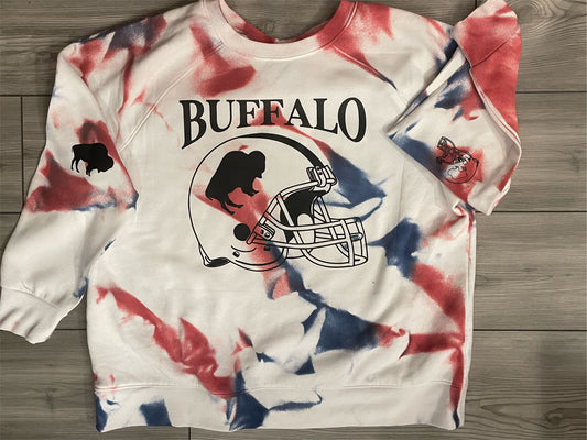 Buffalo Bleached Zubaz Confetti Crew – notabasicbleach